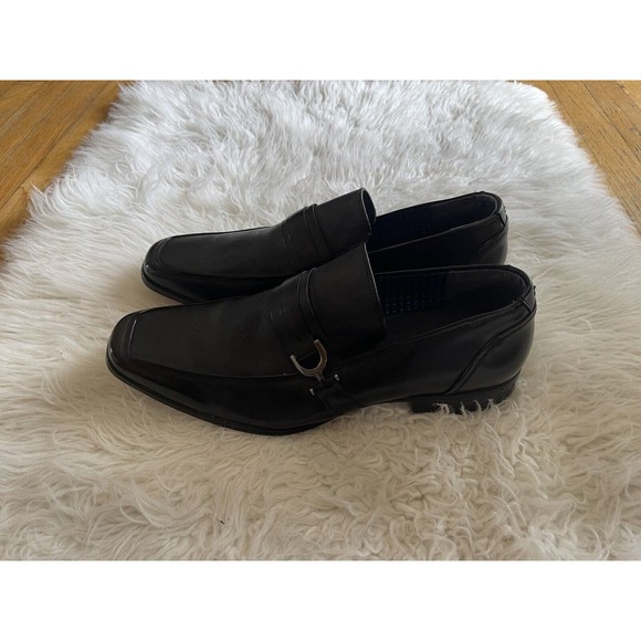 Steve Madden P-Treble Men's Sz 12 Leather Black Dress Shoes Loafers Slip On NWOB - Picture 14 of 14